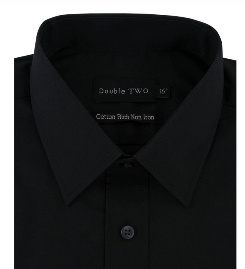 D2 King Shirt Half Sleeve Shirt Black SHX4500R-1